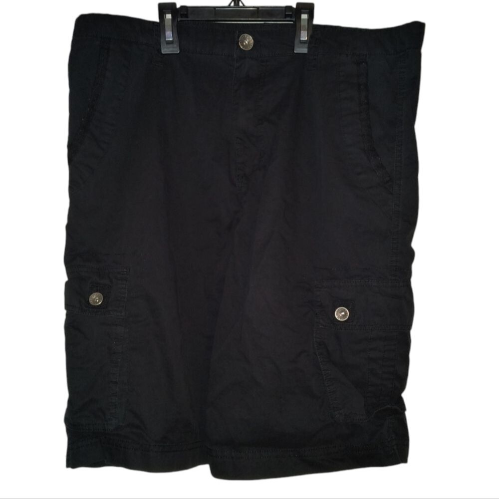 Marc Ecko Cut & Sew Black Cargo Utility Streetwear Shorts Size 34